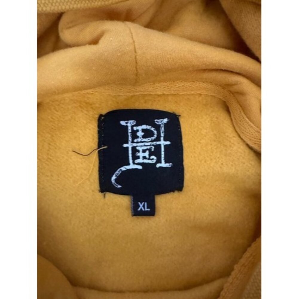 Ed Hardy Mens Yellow Black Panthers Graphic Print Hoodie Size XL Pockets - Picture 11 of 15